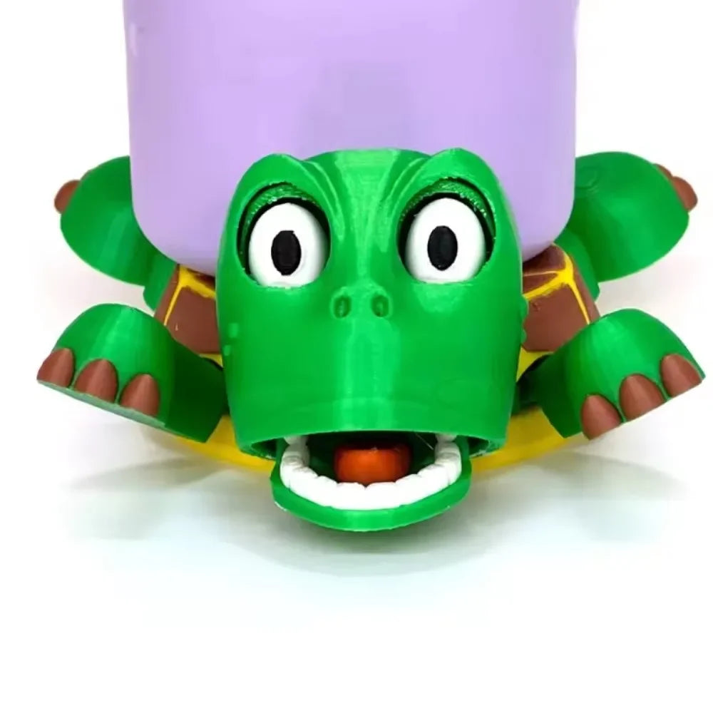 3D Printed Quirky Turtle Coaster – Funny Reactive Mug Mat Novelty Coaster Axl