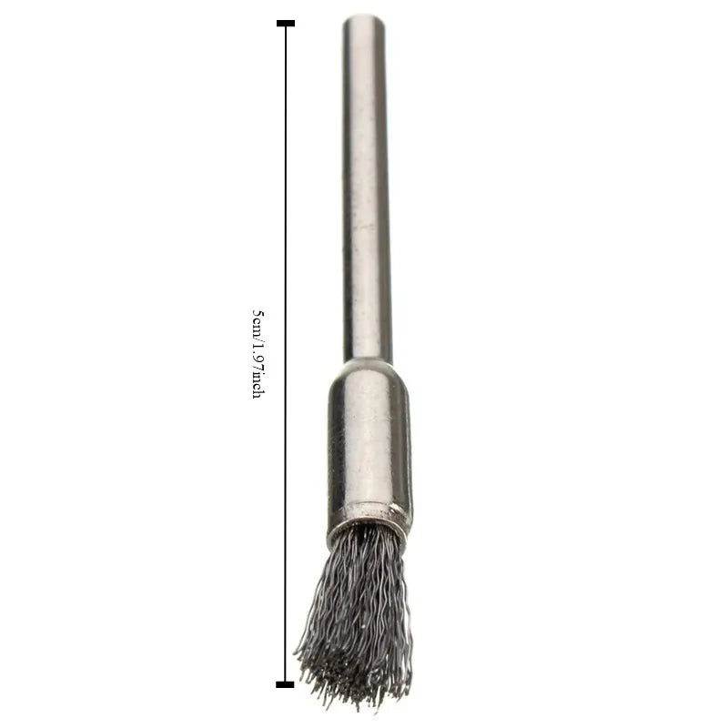 10 Pcs Steel Wire Brush Set – Rotary Tool Polishing Kit Rotary Tool Brush Set Axl