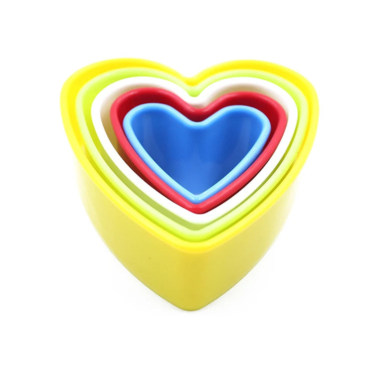 Cookie Cutter Mold Set – Circle, Heart, Star & Flower Shapes Cookie Cutter Mold Axl heart