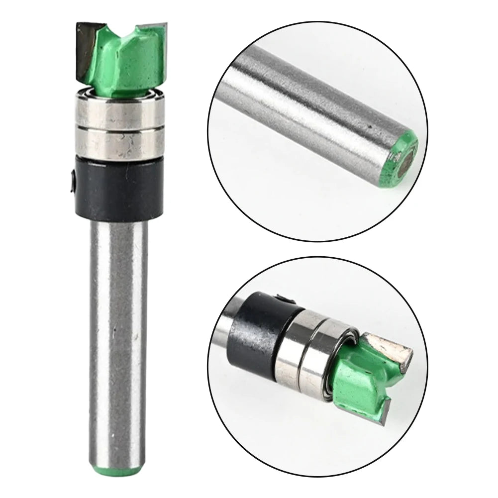 Dual-Bearing Edge Trimming Bit – Woodworking Milling Cutter Router Trimming Bit Axl