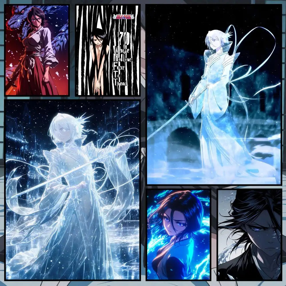 Rukia Kuchiki Anime Wall Poster | HD Self-Adhesive Decor Anime Wall Poster Axl