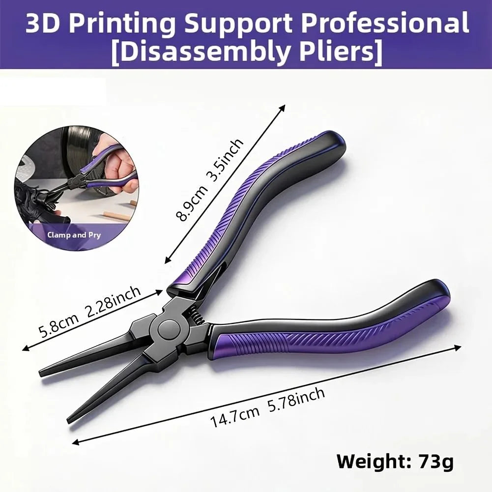 CR-V 3D Printing Support Removal Pliers – Flat Nose Precision Precision Pliers Axl
