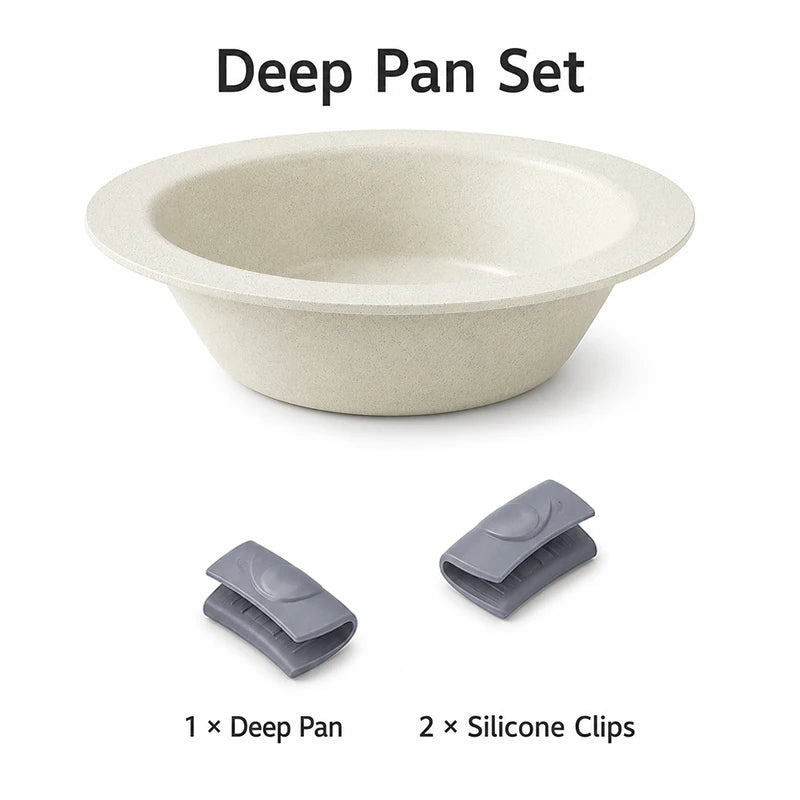 KEMORELA Korean Flying Saucer Pan – Ceramic Aluminum 30cm Ceramic Frying Pan Axl Deep Tray