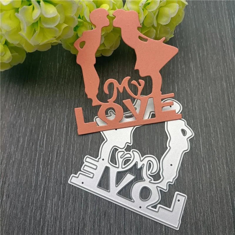 Love Heart Frame Metal Cutting Dies – DIY Scrapbooking Stencils Metal Cutting Dies Axl