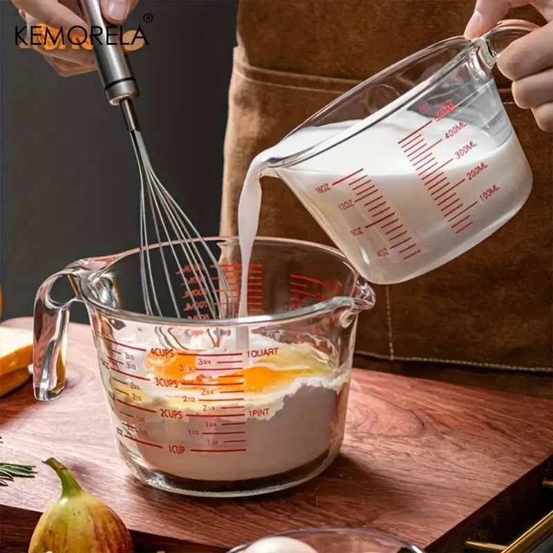 KEMORELA Glass Measuring Cup – Microwave Safe for Baking Glass Measuring Cup Axl