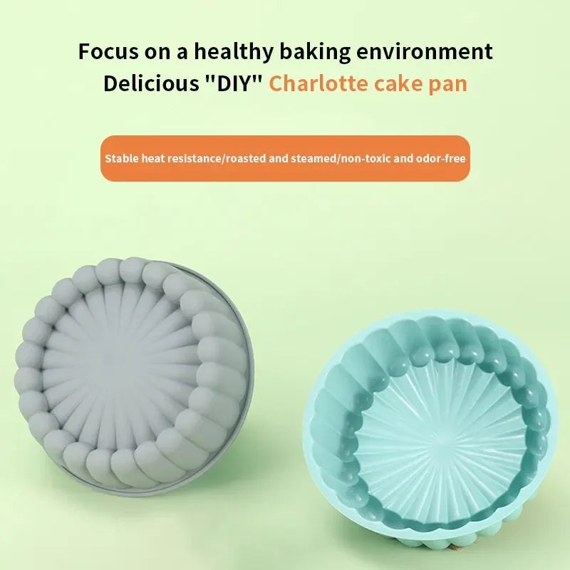 Silicone Round Cake Pan – Non-Stick DIY Baking Mold Silicone Cake Mold Axl