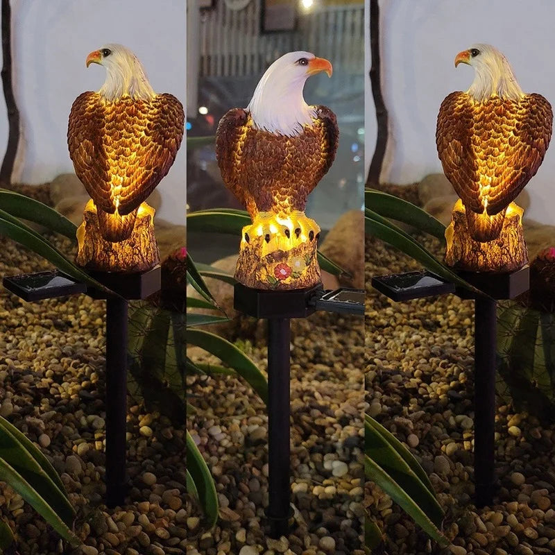 Solar Eagle Garden Stake Light – Outdoor LED Lawn Ornament Solar Garden Light Axl