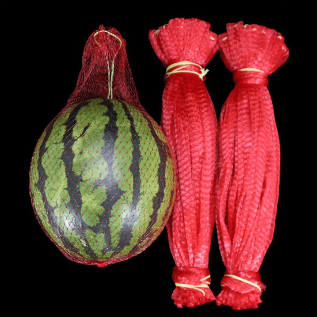 100 PCS Watermelon Net Bags – Drawstring Mesh Hammock Cradles Garden Fruit Net Bags Axl
