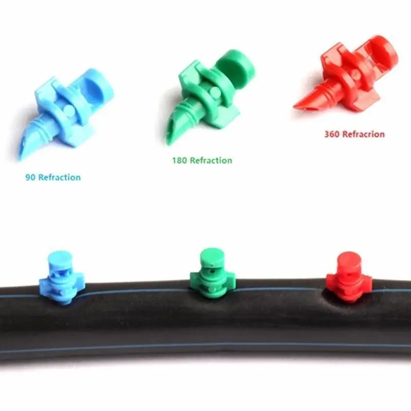 50-Pack 90/180/360° Garden Misting Sprinkler Nozzles Irrigation Nozzle Set Axl
