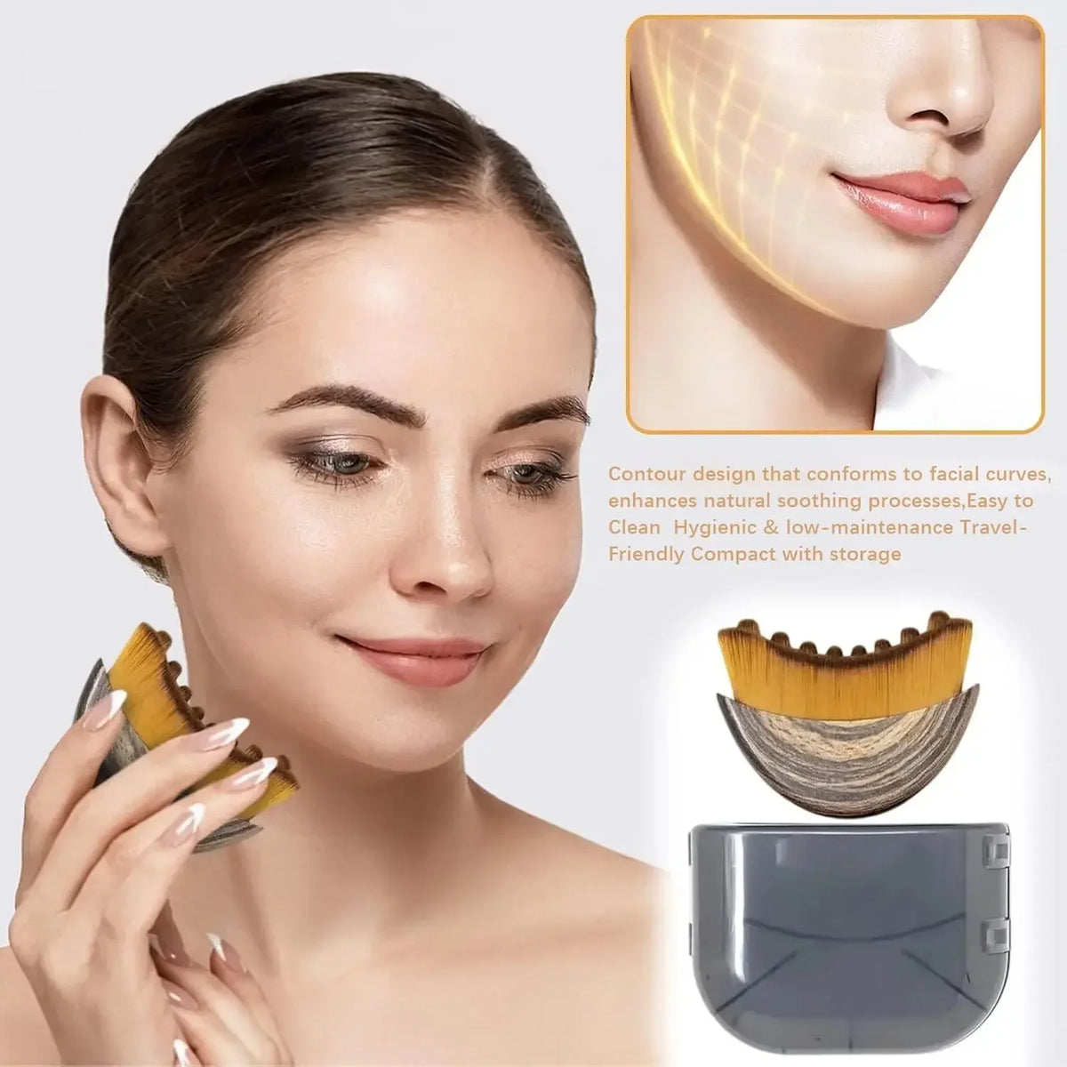 Face Sculpting Massage Brush – Contour, Lift & Home Spa Tool Face Massage Tool Axl