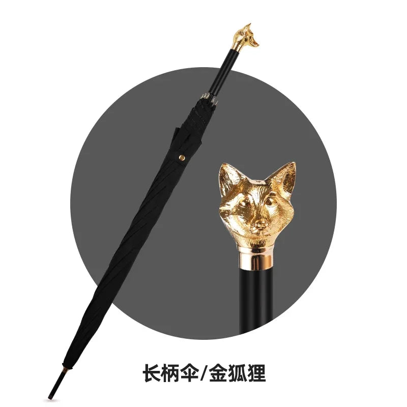 XL Skull Head Long Handle Windproof Golf Umbrella – Men's Gift Long Handle Umbrella Axl Aluminum Style 7 8K