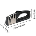 4-Stage Knife Sharpener – Portable Non-Slip Kitchen Tool Knife Sharpener Axl Black G800 Standard