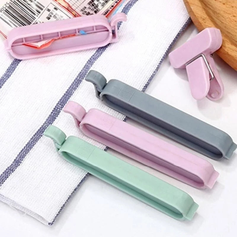 Plastic Bag Clips Set 12/24 Pcs – Food & Snack Bag Sealer Food Bag Clips Axl