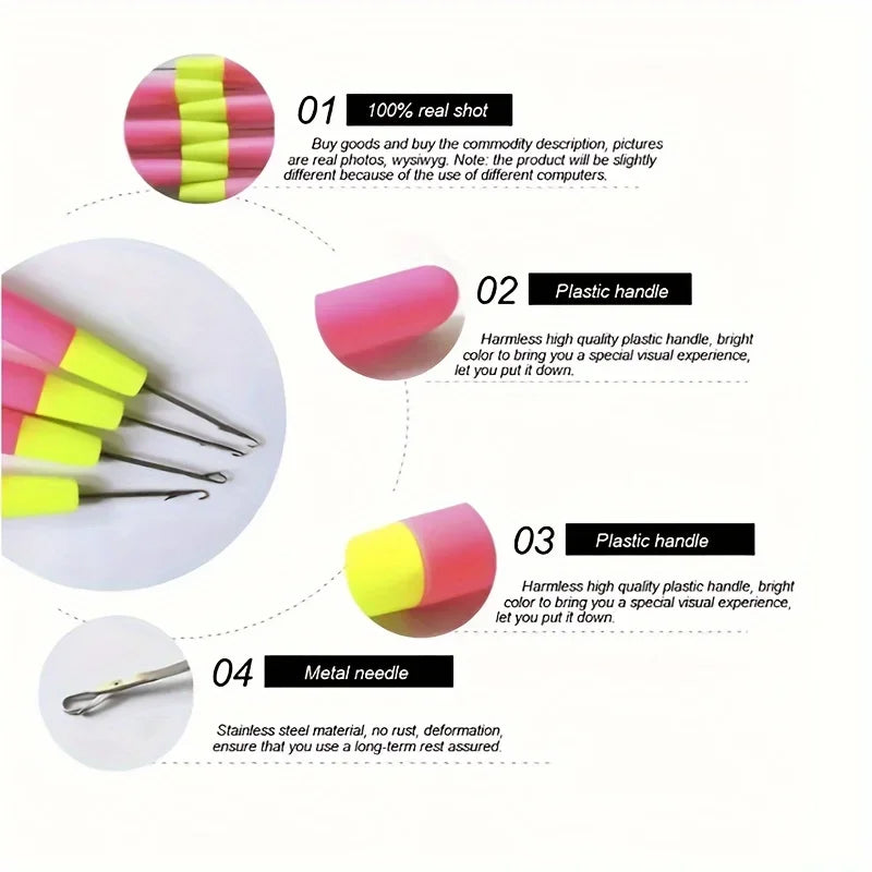 Professional Crochet Hooks – Fine Braid & Wig Making Set Hair Braiding Tools Axl