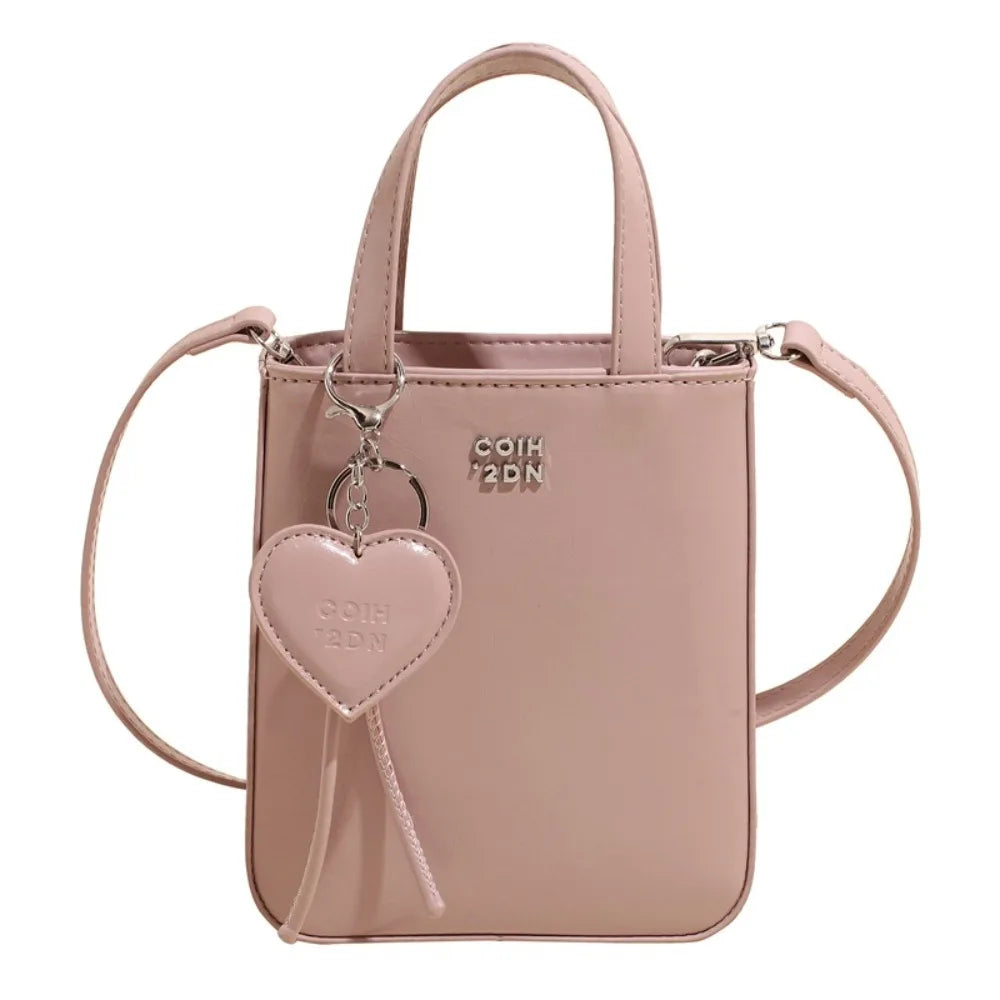 Women's PU Leather Crossbody Bag – Small Square Shoulder Purse Crossbody Shoulder Bag Axl Purple