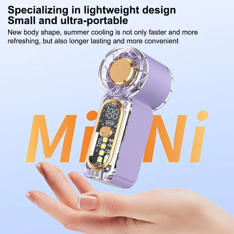 Portable USB Rechargeable Mini Handheld Fan – Ultra Quiet Handheld Mini Fan Axl