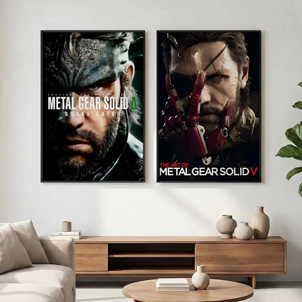 HD Metal Gear Solid Game Poster – Waterproof Sticky Wall Art Game Wall Poster Axl