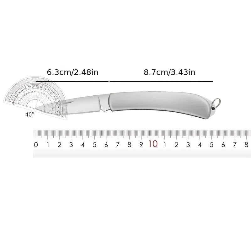 Pocket Folding Fruit Knife – Stainless Steel Paring Knife Folding Paring Knife Axl
