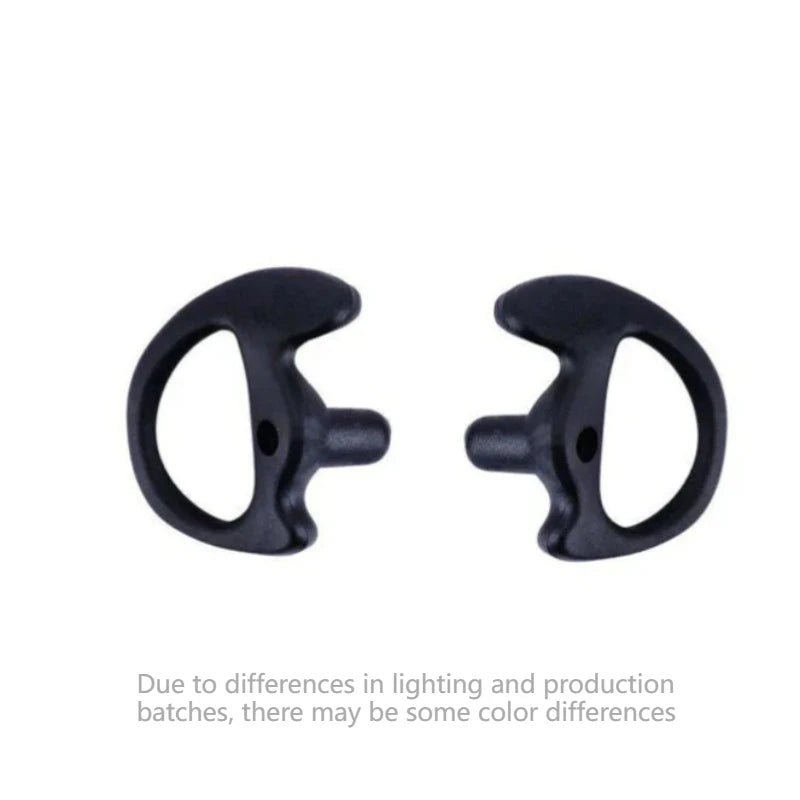 Soft Silicone Earmold Kit – 2-Way Radio Coil Tube Earpiece Radio Earpiece Kit Axl black-1pair L