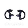 Soft Silicone Earmold Kit – 2-Way Radio Coil Tube Earpiece Radio Earpiece Kit Axl black-1pair L