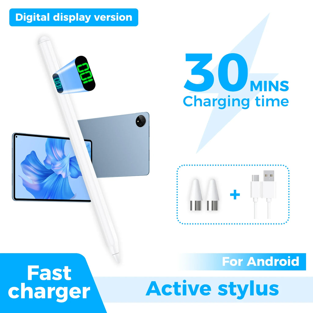Universal Stylus Pen with LED Display | iPad & Android Tablet Tablet Stylus Pen Axl