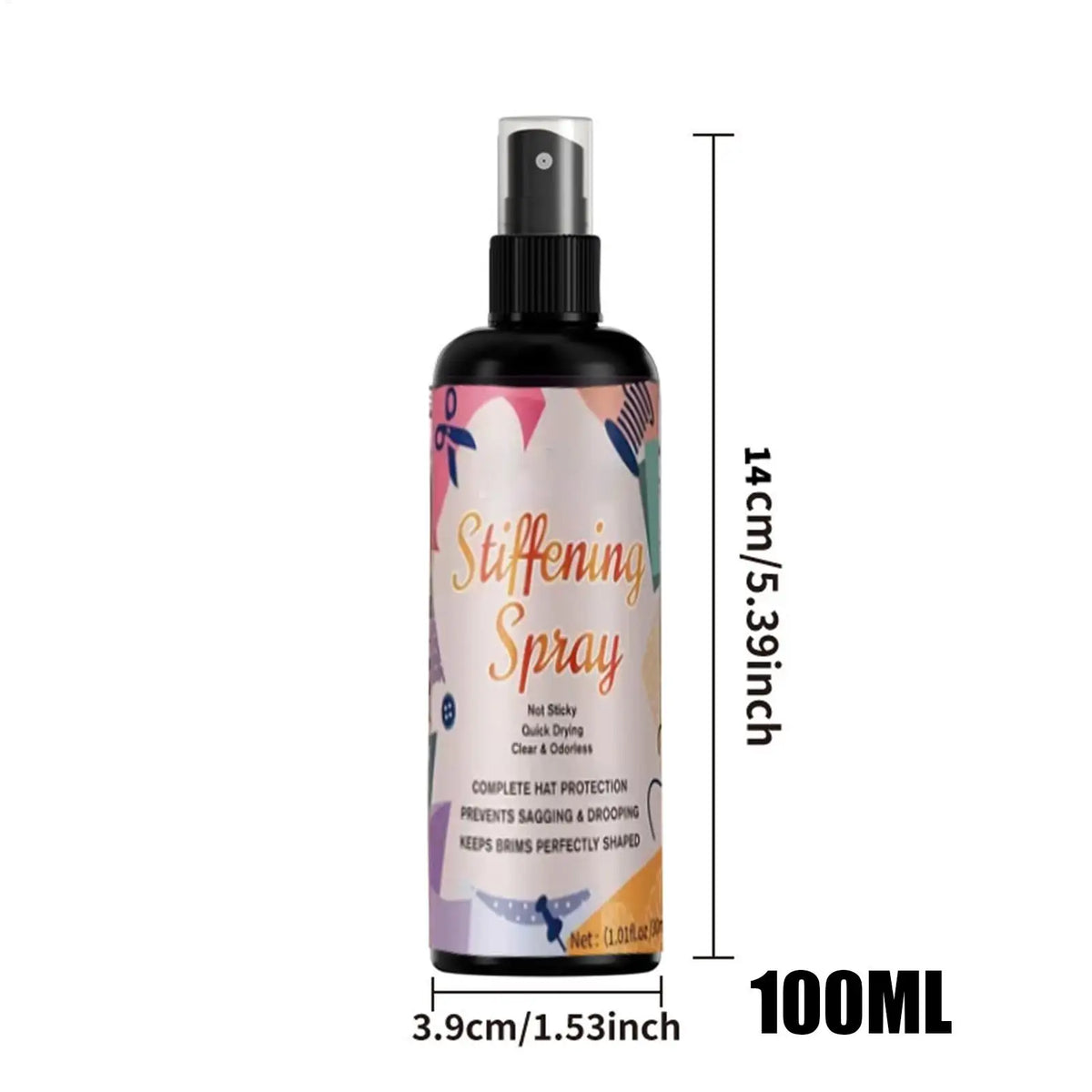 100ml Fabric Stiffener Spray – Non-Toxic, Water-Based for Crafts Fabric Stiffener Spray Axl