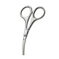 Men's Curved Nose Hair Scissors – Round Tip Stainless Steel Grooming Scissors Axl Curved-blade nose ha