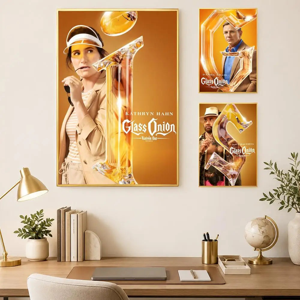 Glass Onion Knives Out Poster – Self-Stick HD PVC Wall Art Wall Art Poster Axl