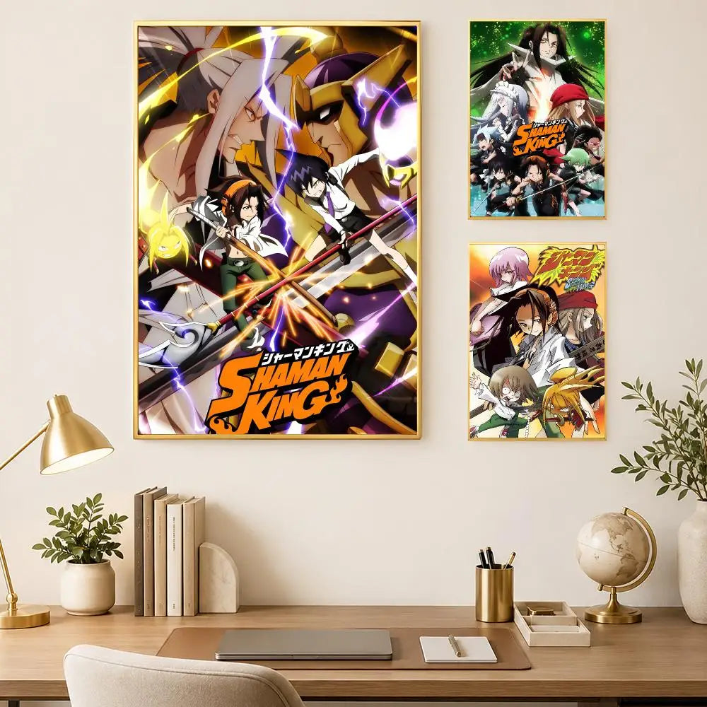 Shaman King Anime Wall Poster – Self-Stick HD Waterproof Decor Anime Wall Poster Axl
