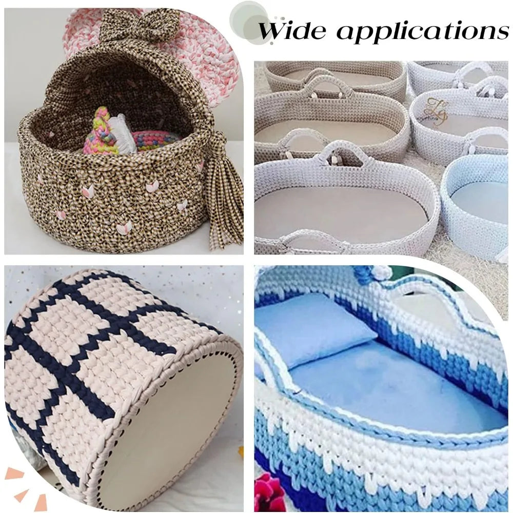 Oval Wood Crochet Basket Base 35x25cm | DIY Knitting Base Crochet Basket Base Axl