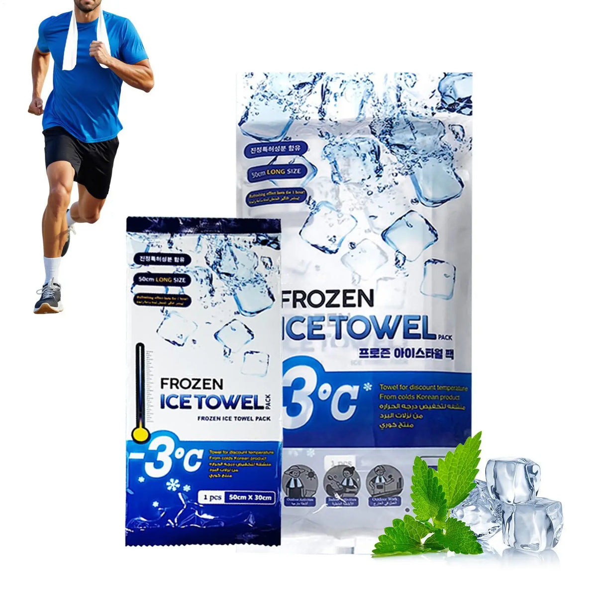 Disposable Cooling Wipes – Ice Towel for Sports, Travel & Summer Disposable Cooling Wipes Axl