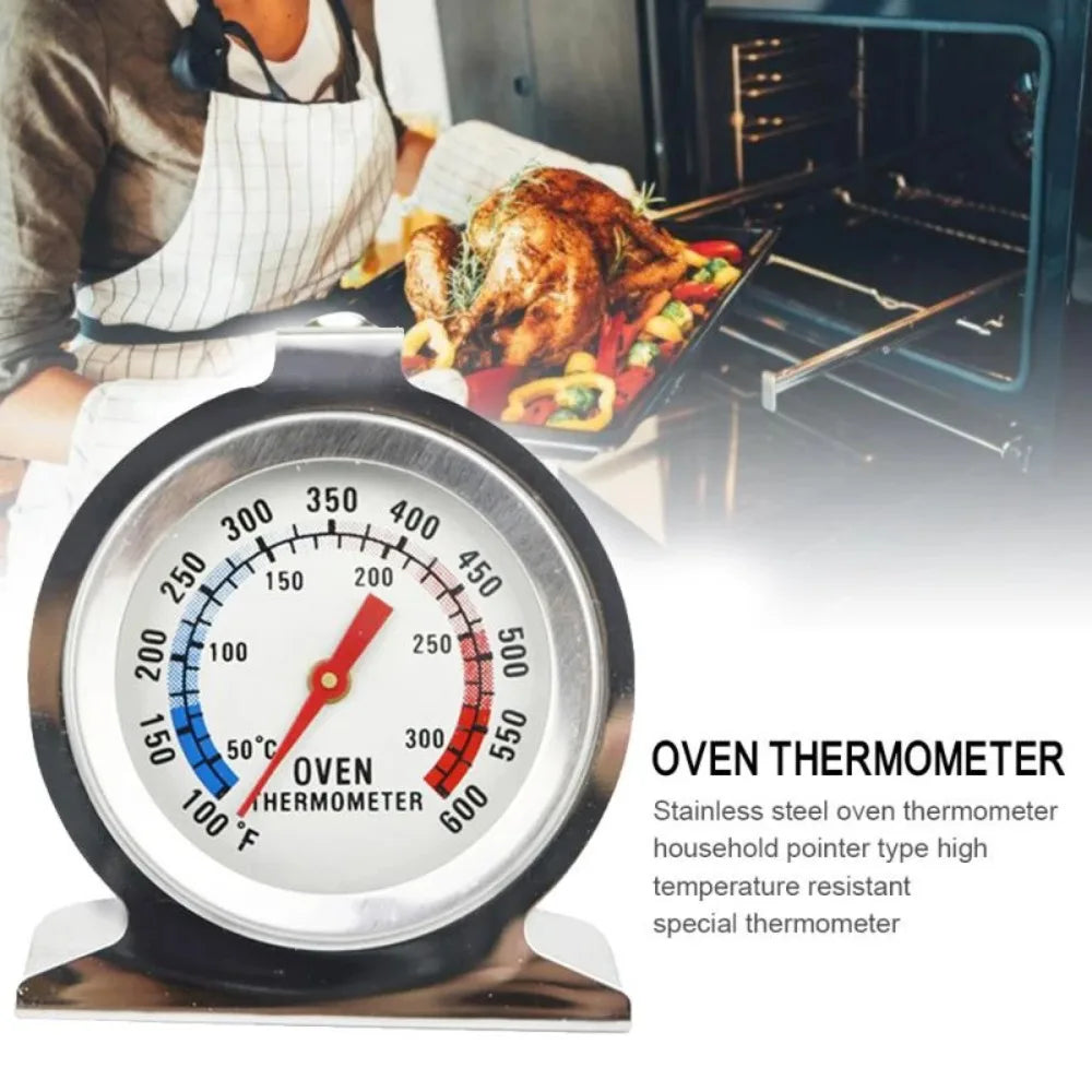 Stainless Steel Oven Thermometer Dial 50–300°C Kitchen Gauge Oven Thermometer Axl