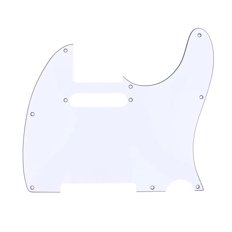 Telecaster Guitar Pickguard Scratch Plate 3-Ply with Screws Guitar Pickguard Axl White