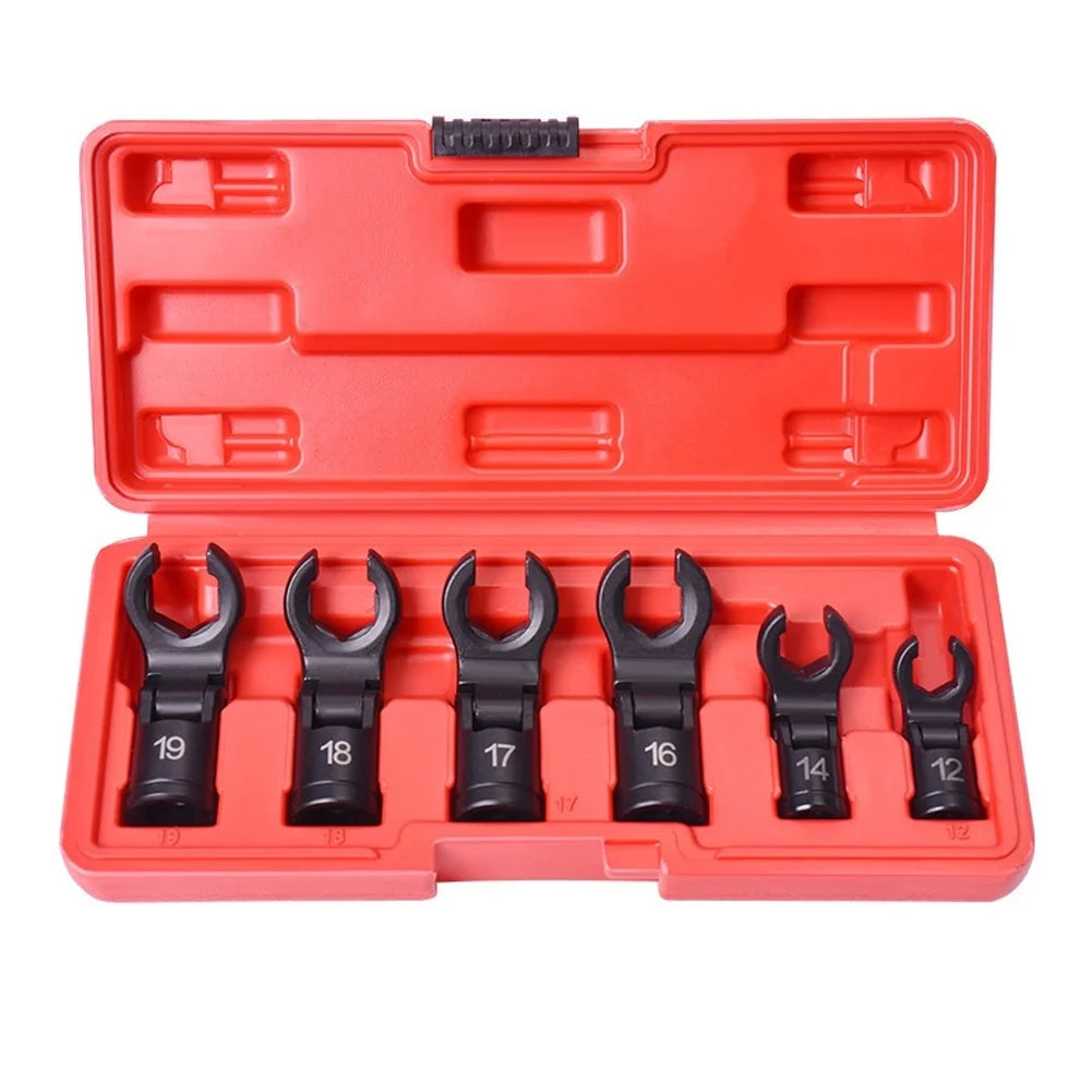 6-Piece Swivel Head Oil Pipe Wrench Set – 180° Adjustable Swivel Head Wrench Set Axl