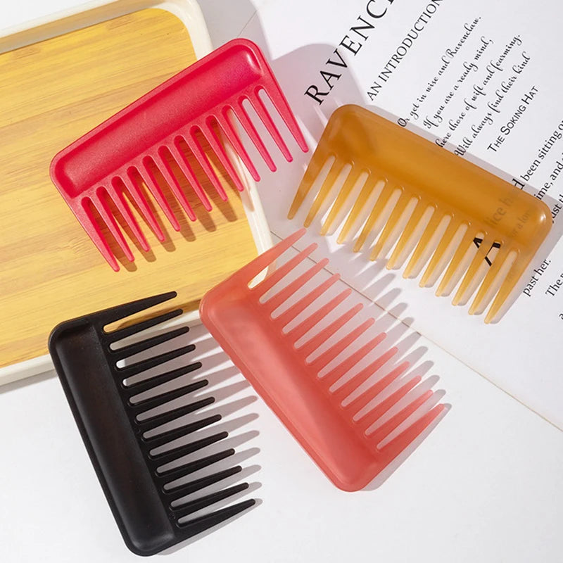 Large Wide Tooth Detangling Comb – Heat-Resistant Hair Styling Wide Tooth Comb Axl