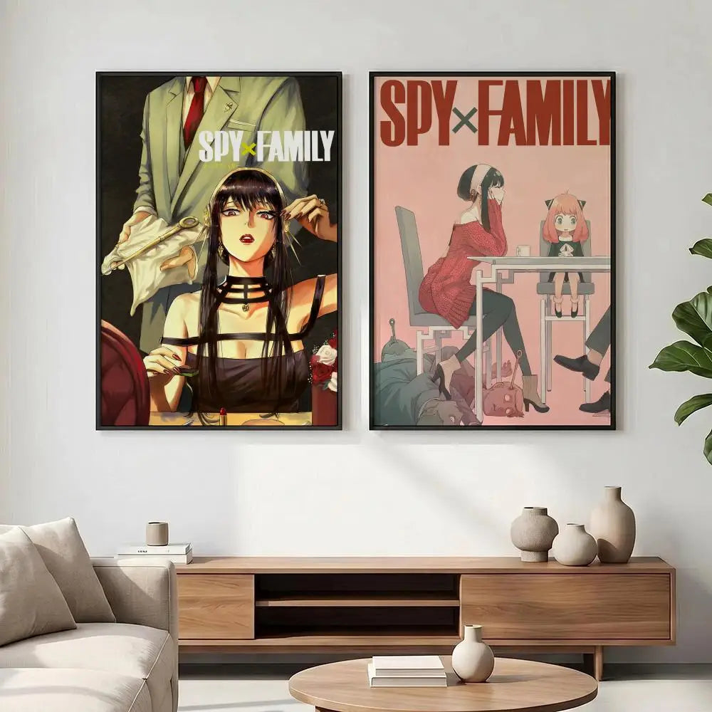 Spy x Family Anime Poster – HD Waterproof Wall Art Decor Anime Wall Poster Axl