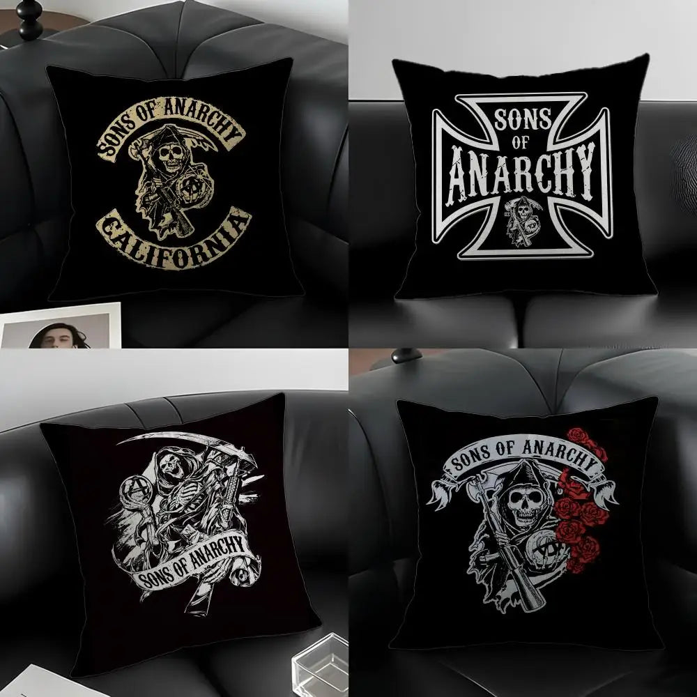 Sons of Anarchy Linen Cushion Cover | Sofa & Bedroom Decor Decorative Cushion Cover Axl