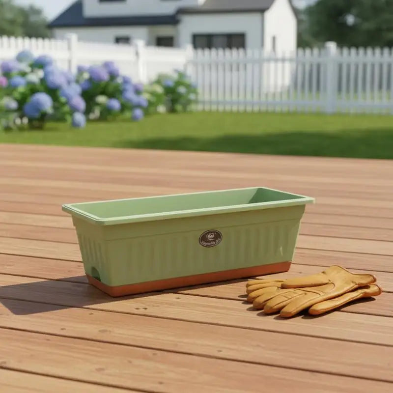 Rectangle Plastic Window Box Planter with Drainage – 50cm Window Box Planter Axl