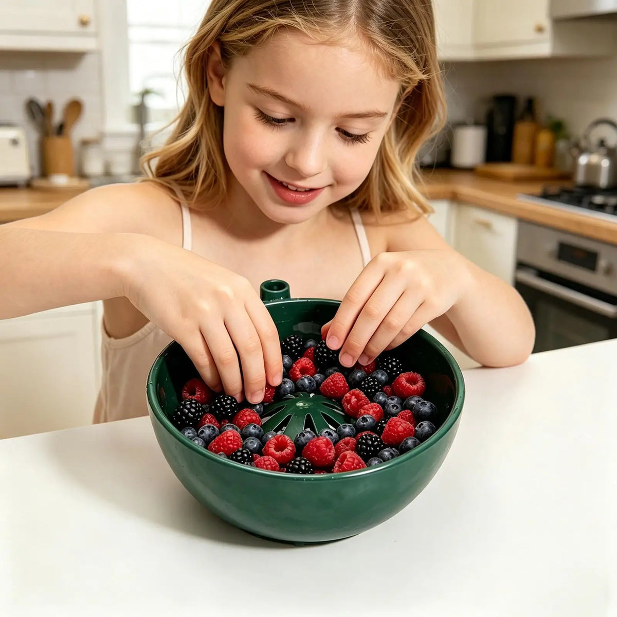 Rotating Fruit Washing Bowl – Berry & Vegetable Colander Fruit Washing Colander Axl