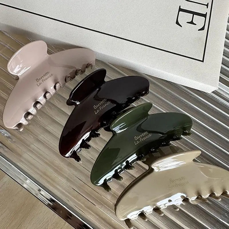 Large Acetate Hair Claw Clip – Retro Korean Shark Clip Hair Claw Clip Axl