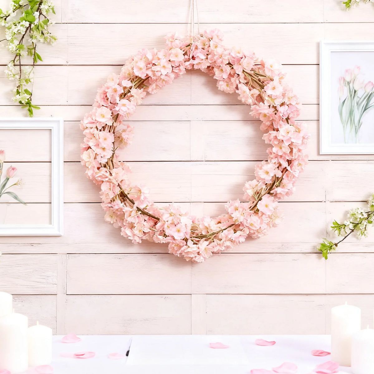 180cm Artificial Sakura Silk Flower Vine | Wedding & Home Decor Artificial Flower Vine Axl
