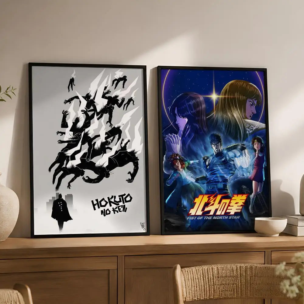 Fist of the North Star Anime Poster – Peel & Stick PVC Wall Art Anime Wall Poster Axl