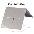 Nordic Metal Desk Clock – Modern Stainless Steel Figurine Decor Decorative Desk Clock Axl Small