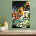 It Came from Outer Space Vintage Movie Metal Sign | Retro Decor Metal Wall Sign Axl aluminum sign aluminum 14x20cm