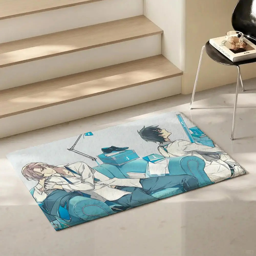 Anime Flannel Floor Mat – Non-Slip Soft Plush Indoor Rug Flannel Floor Mat Axl