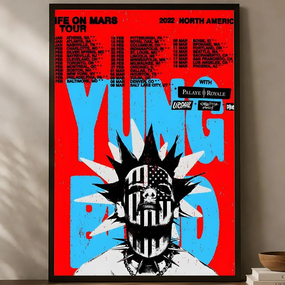 Yungblud HD PVC Self-Stick Wall Poster – Waterproof Decor Wall Art Poster Axl