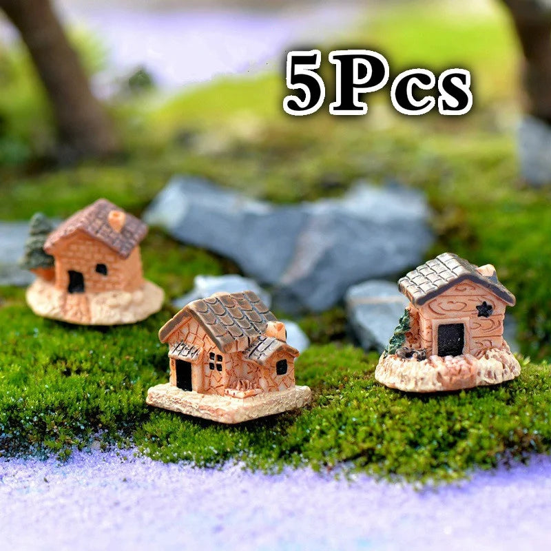 5-Pack Mini Resin Stone Dollhouse Figurines – Garden & Home DIY Miniature Garden Figurines Axl Default Title
