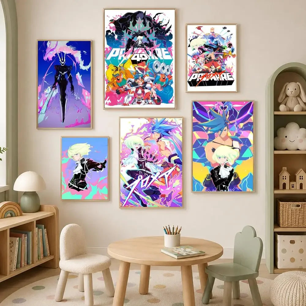 Anime Promare Self-Stick HD PVC Wall Poster – Waterproof Decor Wall Art Poster Axl