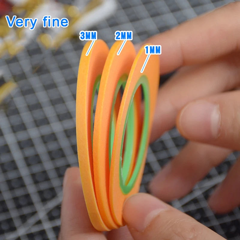 Ultra-Fine Model Masking Tape 1mm 2mm 3mm – 18m Roll Model Masking Tape Axl