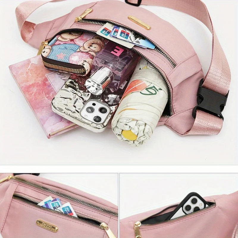 Women's Oxford Crossbody Waist Bag – Adjustable Sports Fanny Pack Crossbody Waist Bag Axl